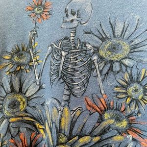 Skeleton Floral Sweater